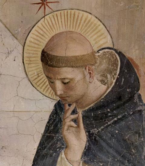 Fra Angelico: Szent Domonkos 15. századi freskójának részlete